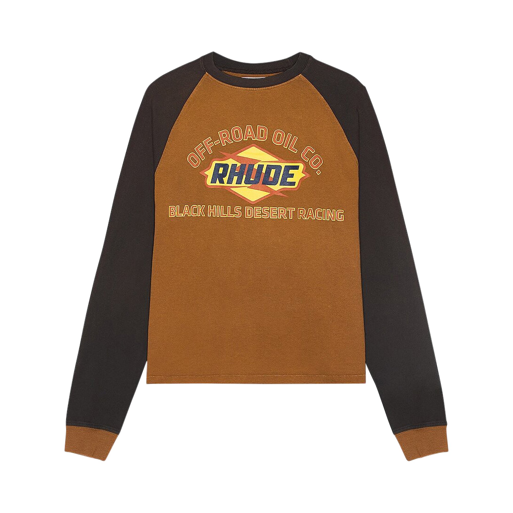 Buy Rhude Black Hills Long-Sleeve Tee 'Camel/Black