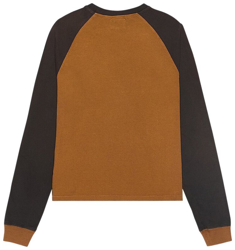 Rhude Black Hills Long Sleeve Tee CamelBlack