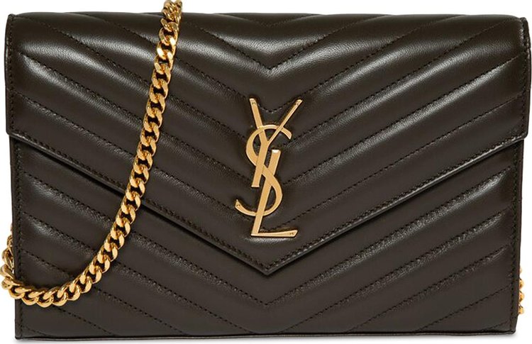Cassandre leather envelope chain wallet - Saint Laurent - Women