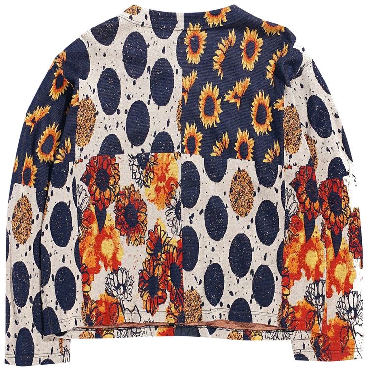 Engineered Garments Sunflower Knit Cardigan RedNavy