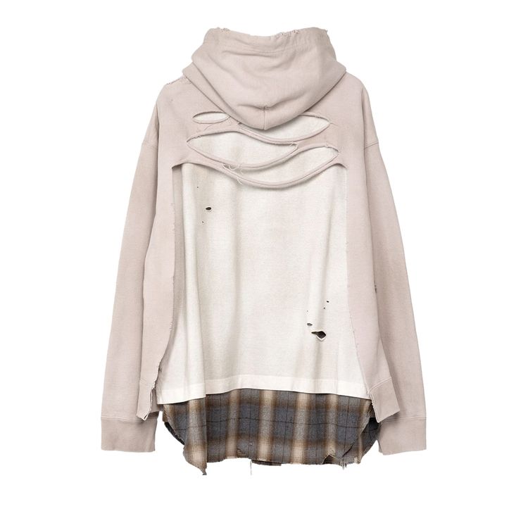 Maison Mihara Yasuhiro Triple Layered Hoodie Beige