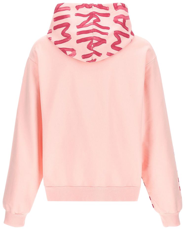 Marni All Over Logo Hoodie Pink Gummy