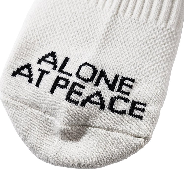 Market Alone At Peace Socks Cream