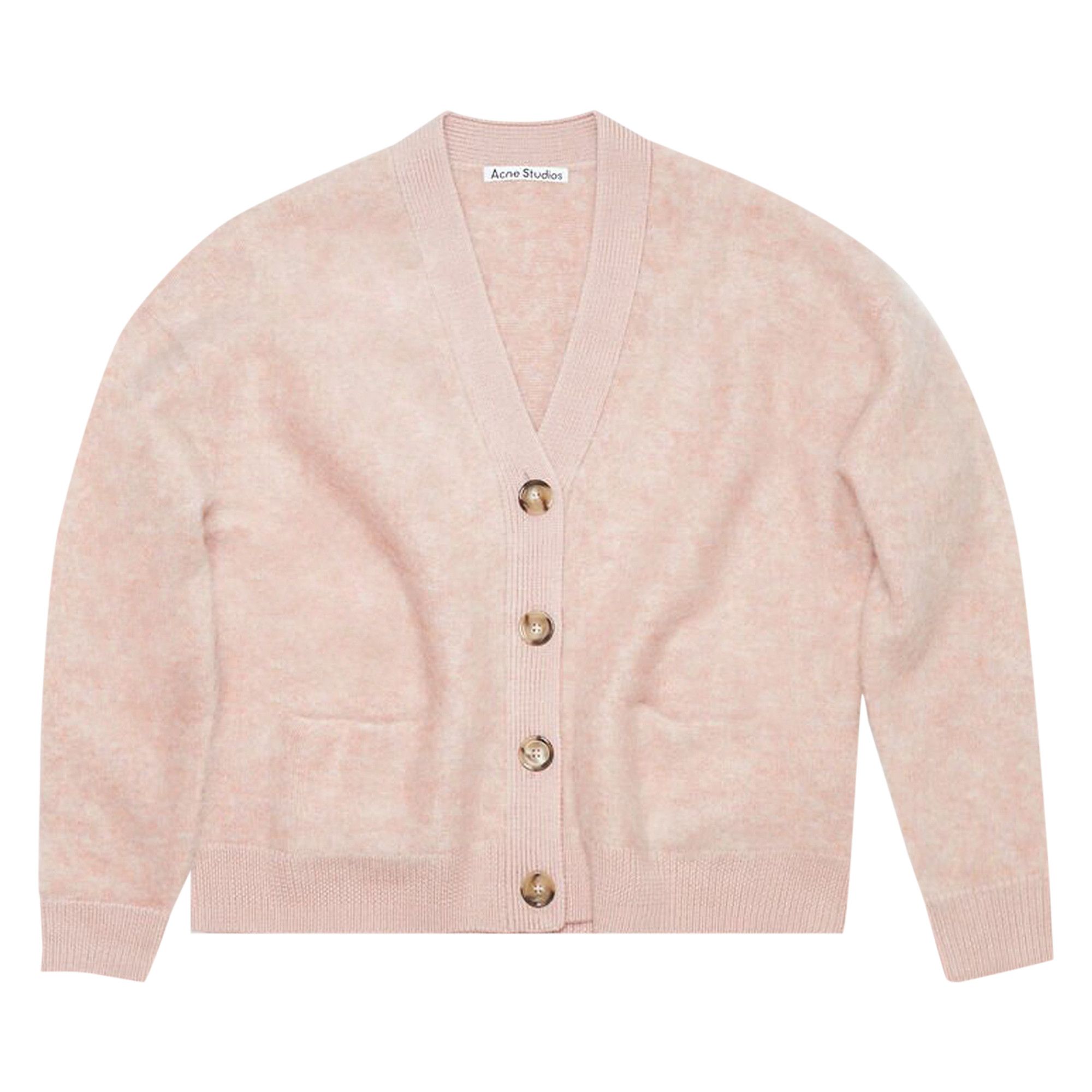 Buy Acne Studios Wool Mohair Cardigan 'Faded Pink' - A60464 FADE