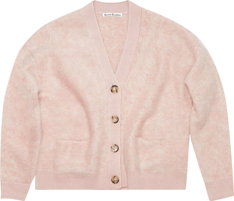 Acne Studios Wool Mohair Cardigan 'Faded Pink'