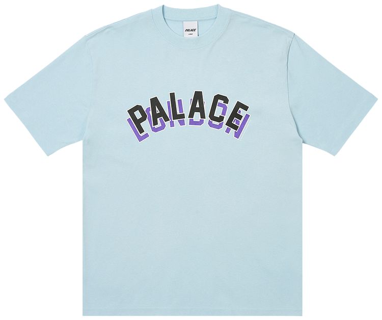Palace London Stack T Shirt Crystalised Blue