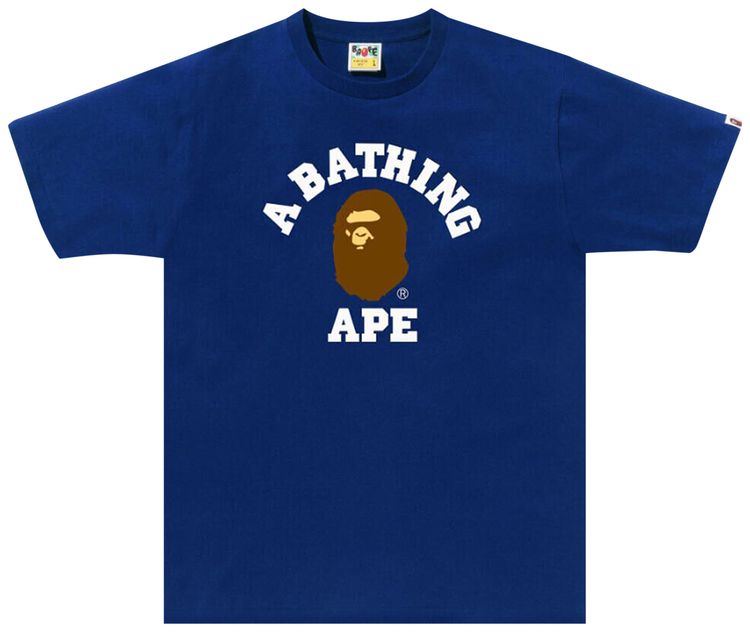 BAPE College Tee Blue