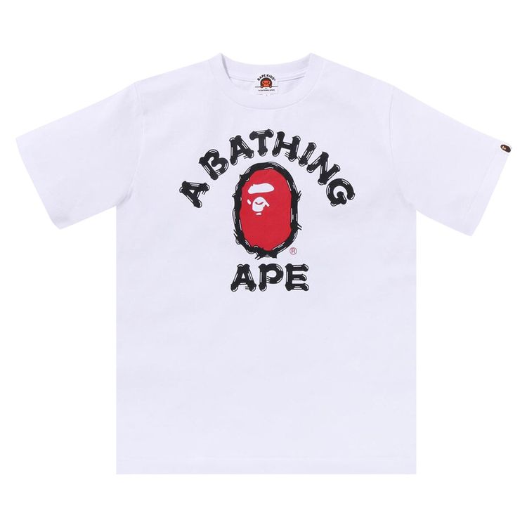 BAPE Brush College Tee White