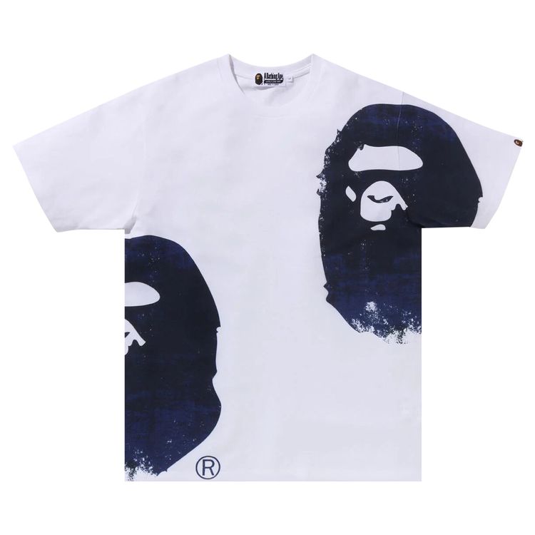 BAPE Overprinted Multi Ape Head Tee White