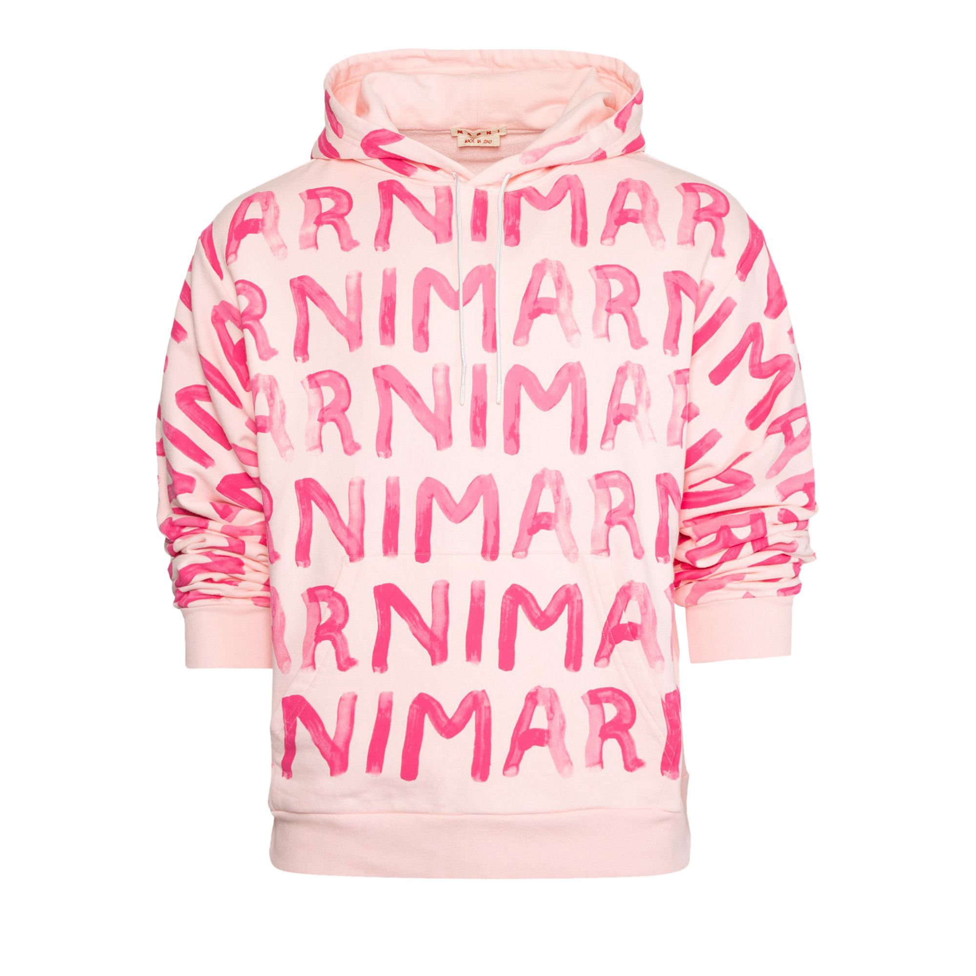 Buy Marni All Over Logo Hoodie 'Pink Gummy' - FUMU0073P7