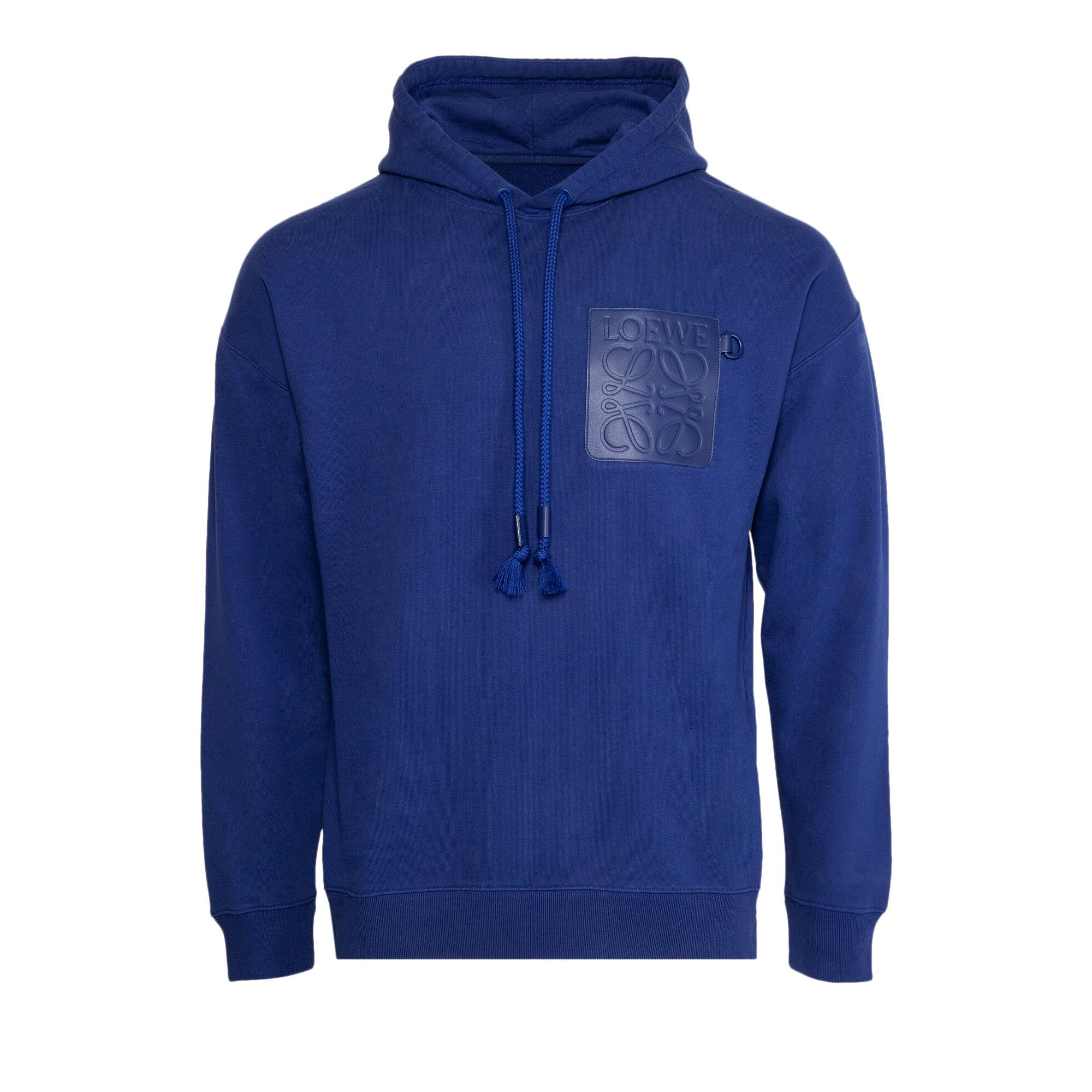 Buy Loewe Anagram Patch Pocket Hoodie 'Sapphire