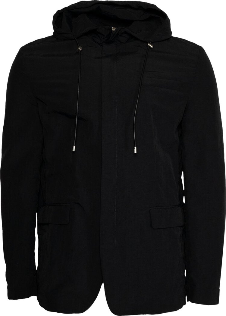 Loewe Hooded Zip Jacket 'Black'