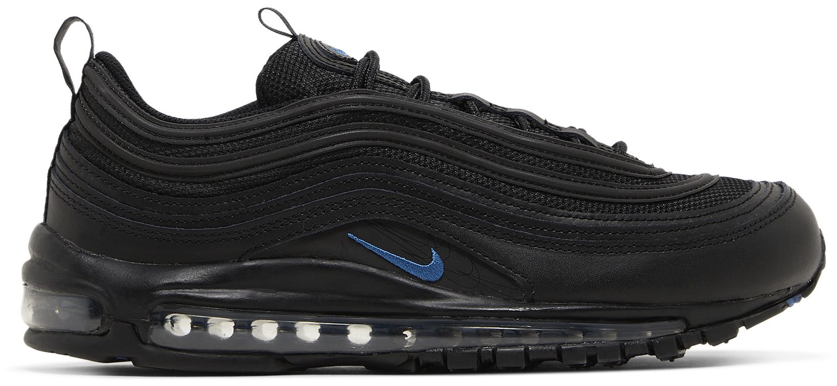 blue and black air max 97