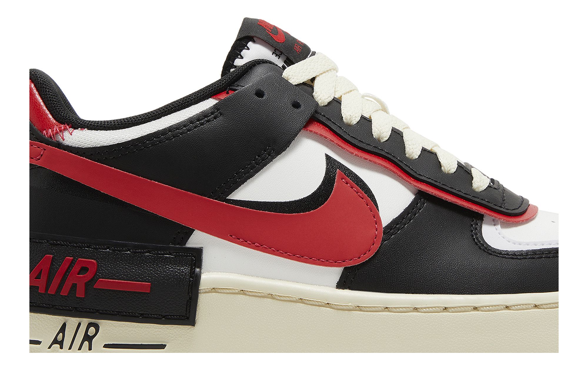 Achetez des Wmns Air Force 1 Shadow Black University Red DR7883 102 GOAT FR