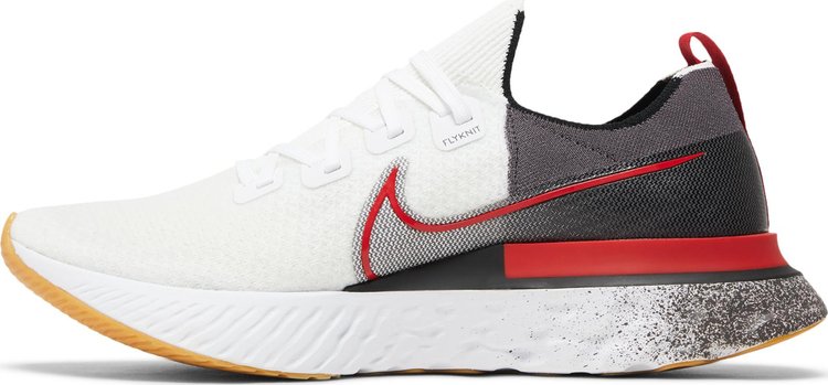 React Infinity Run Flyknit White University Red