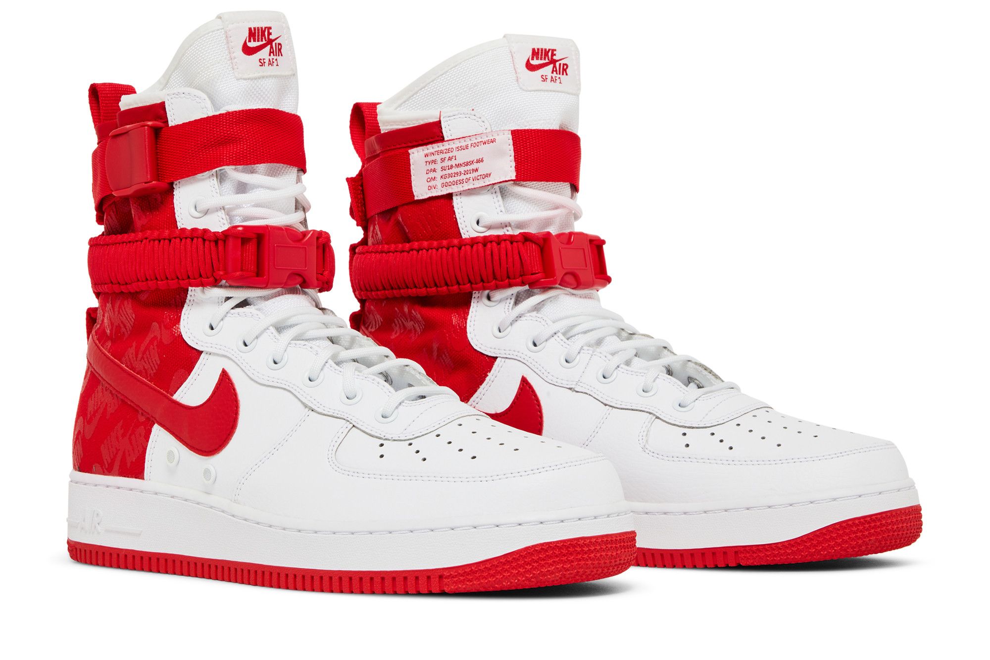 Buy SF Air Force 1 High University Red AR1955 100 GOAT UK