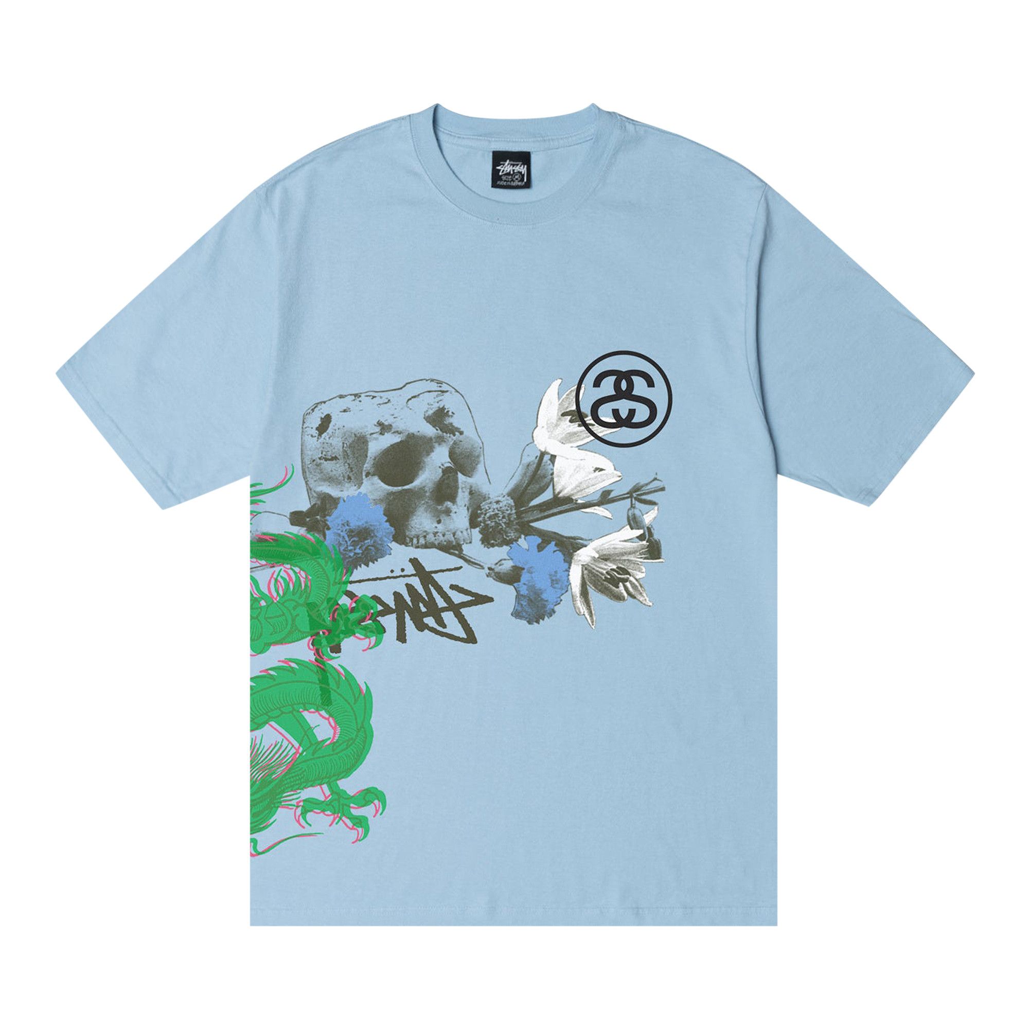 ★人気★【STUSSY】★Strike Pigment Dyed T-Shirt★Sky Blue★ Buy Stussy Strike Pigment Dyed Tee 'Sky Blue' - 1904951 SKY