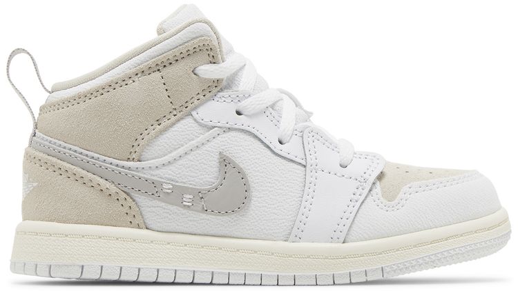 Air Jordan 1 Mid SE Craft TD Inside Out   White Sail