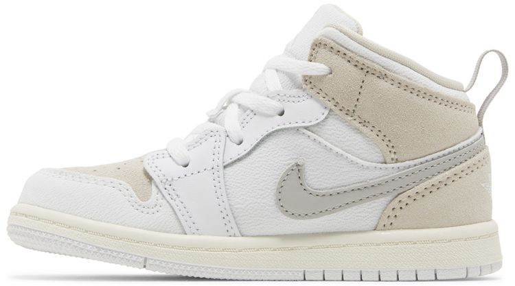 Air Jordan 1 Mid SE Craft TD Inside Out   White Sail