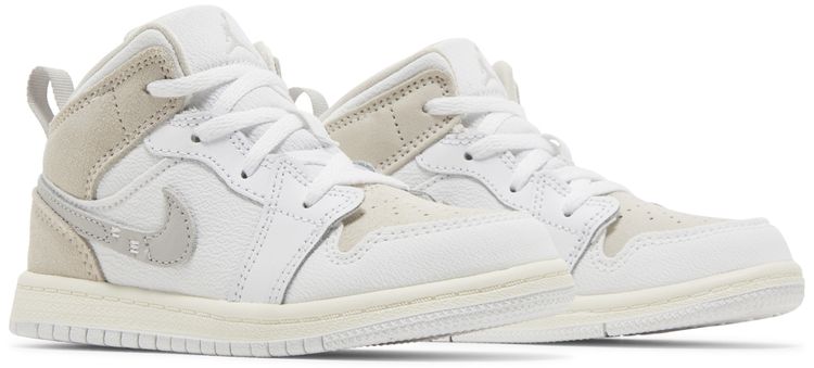 Air Jordan 1 Mid SE Craft TD Inside Out   White Sail