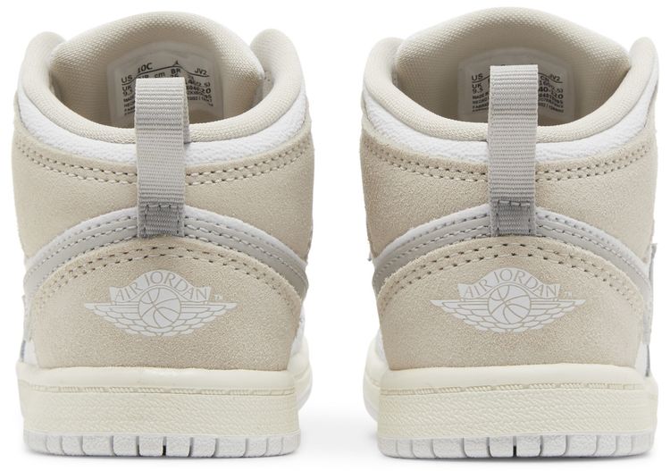 Air Jordan 1 Mid SE Craft TD Inside Out   White Sail