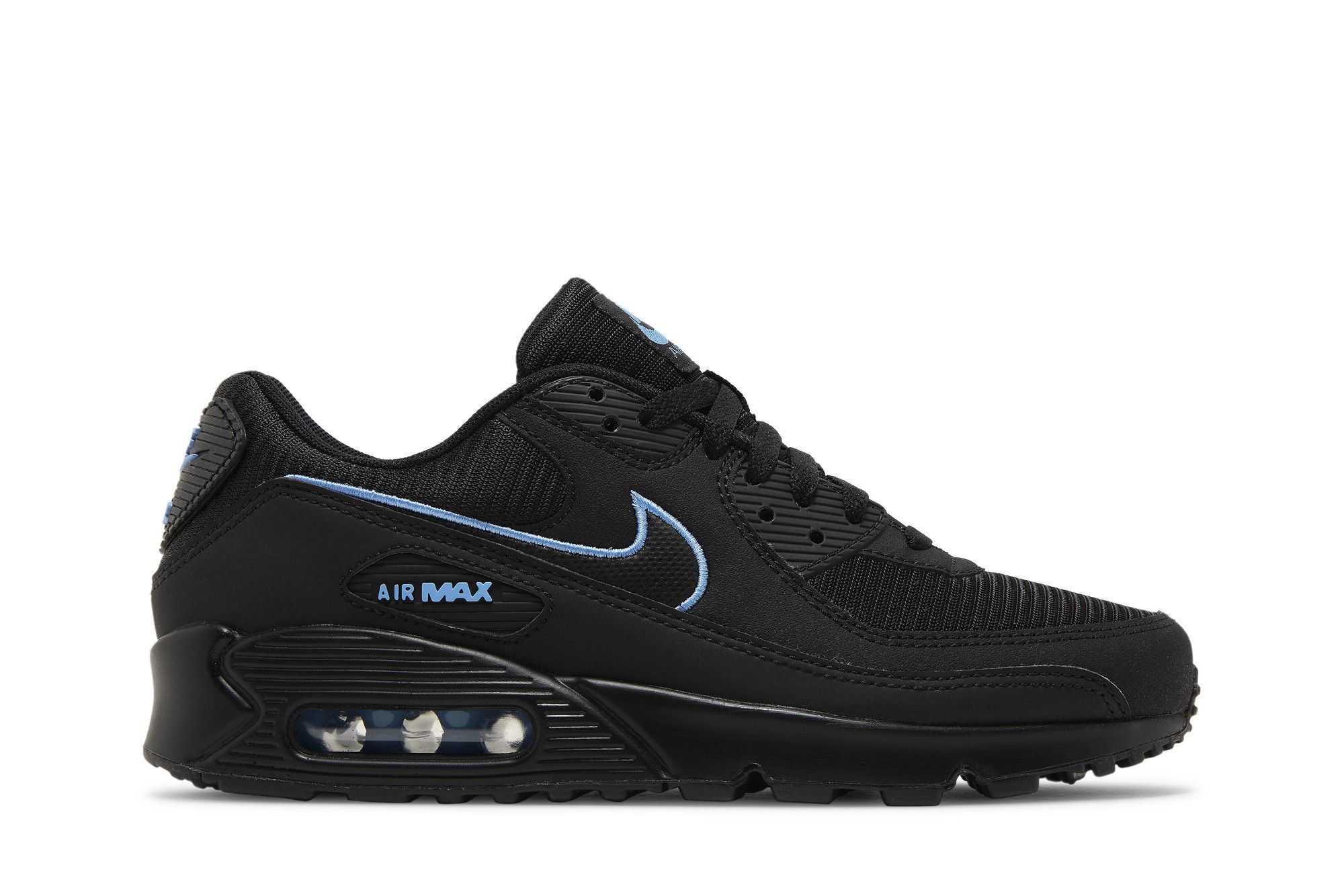 Nike air sale blue and black