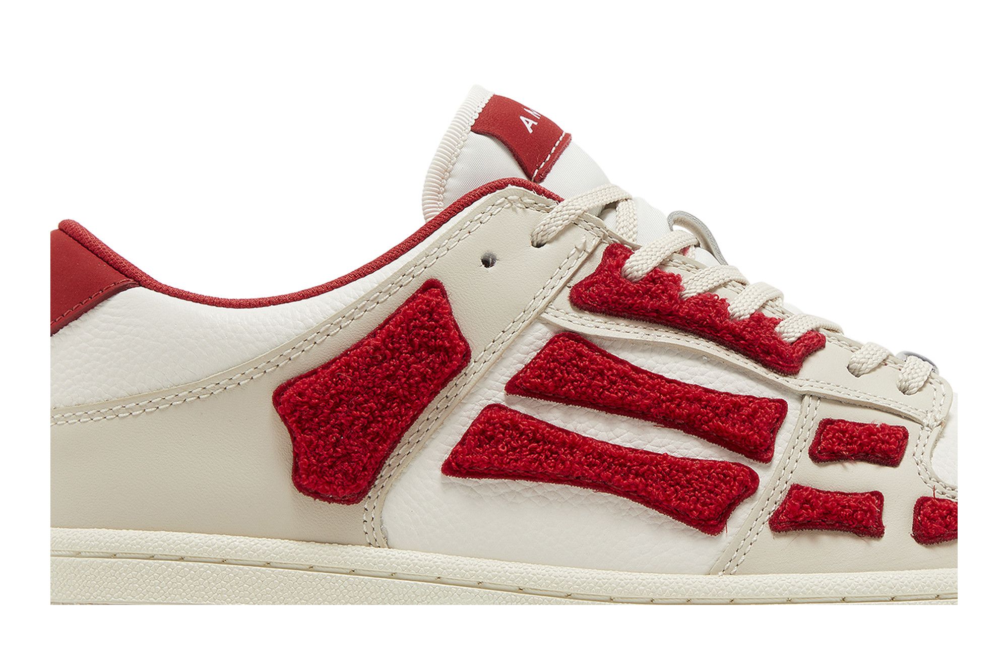 Buy Amiri Skel Top Low 'White Red Chenille' - PF23MFS008 610 | GOAT