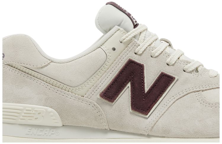 New Balance 574 Bone White Burgundy