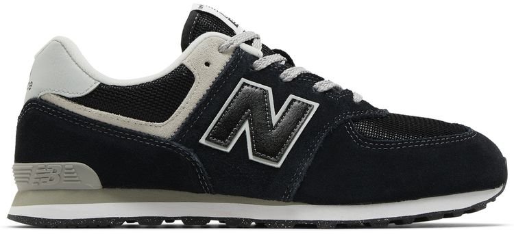 New Balance 574 Big Kid Wide Core Pack   Black White