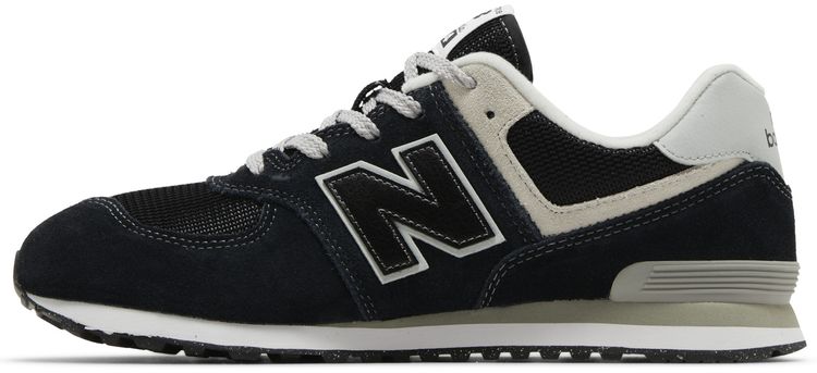 New Balance 574 Big Kid Wide Core Pack   Black White
