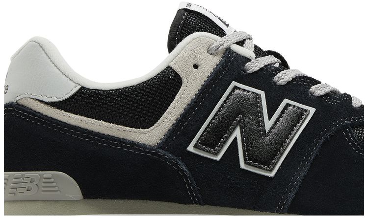 New Balance 574 Big Kid Wide Core Pack   Black White