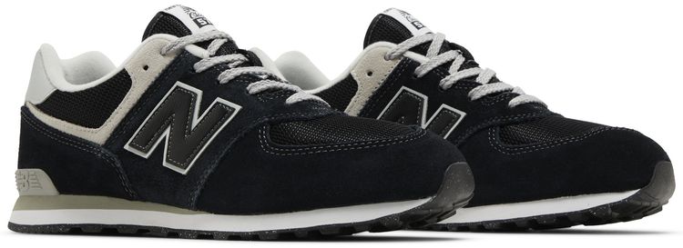 New Balance 574 Big Kid Wide Core Pack   Black White