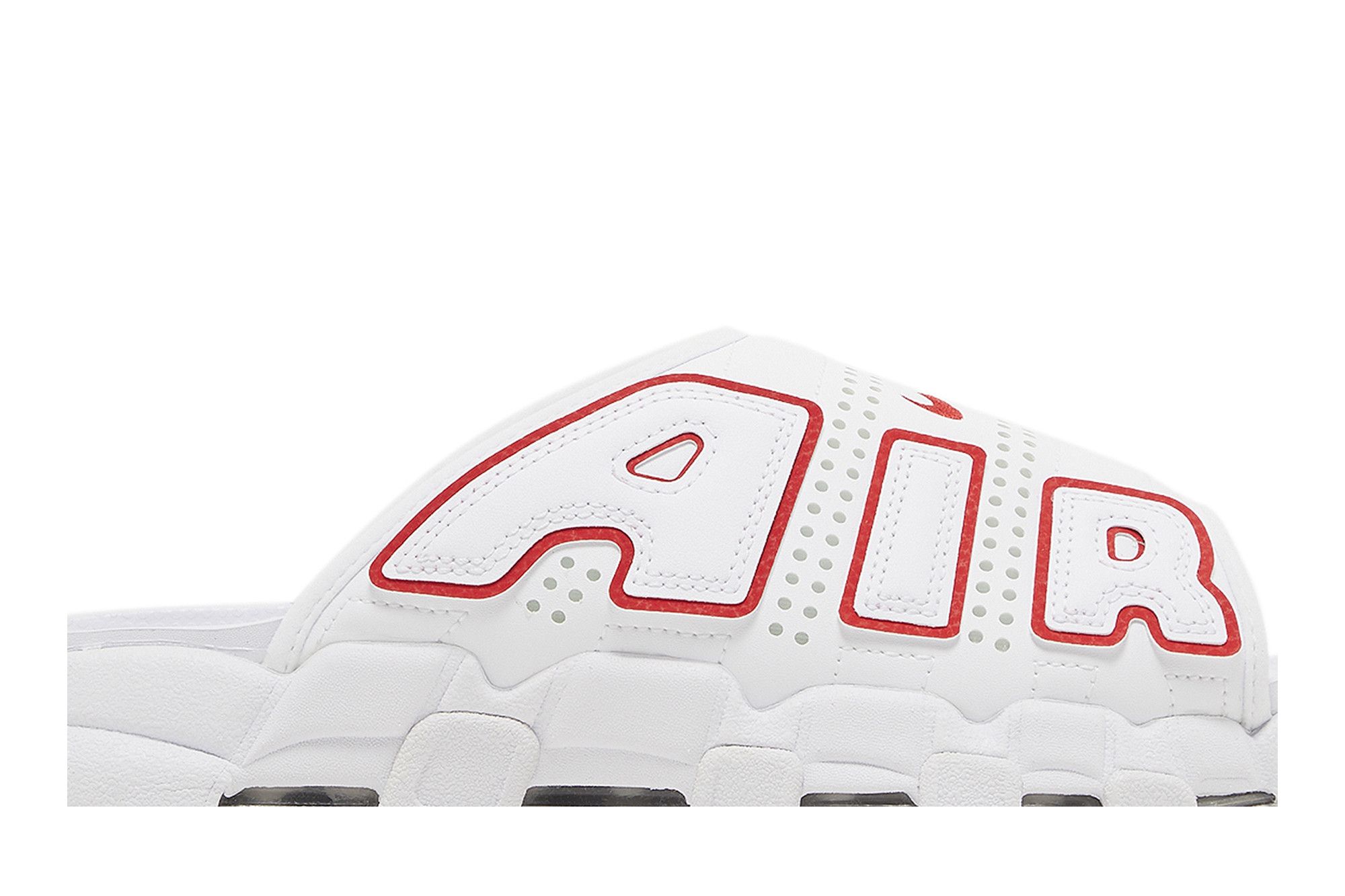 Buy Air More Uptempo Slide 'White University Red' - FD9884