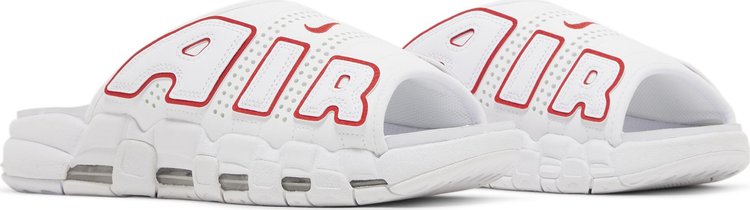 Air More Uptempo Slide White University Red