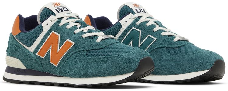 New Balance 574 Aqua Green Orange