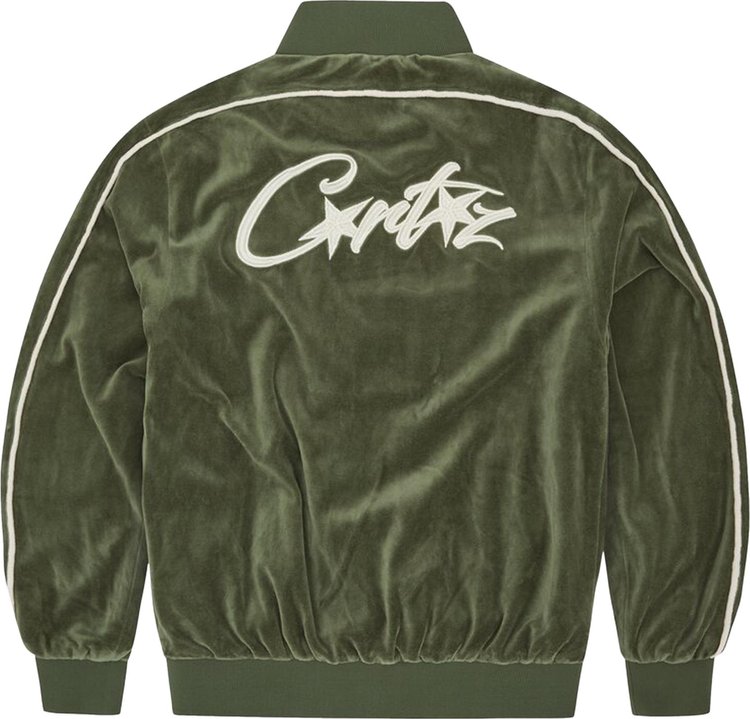 Corteiz VVS Velour Jacket Green