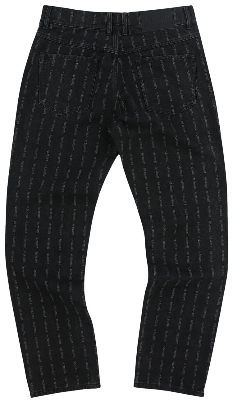 Pleasures Impact Striped Denim Black