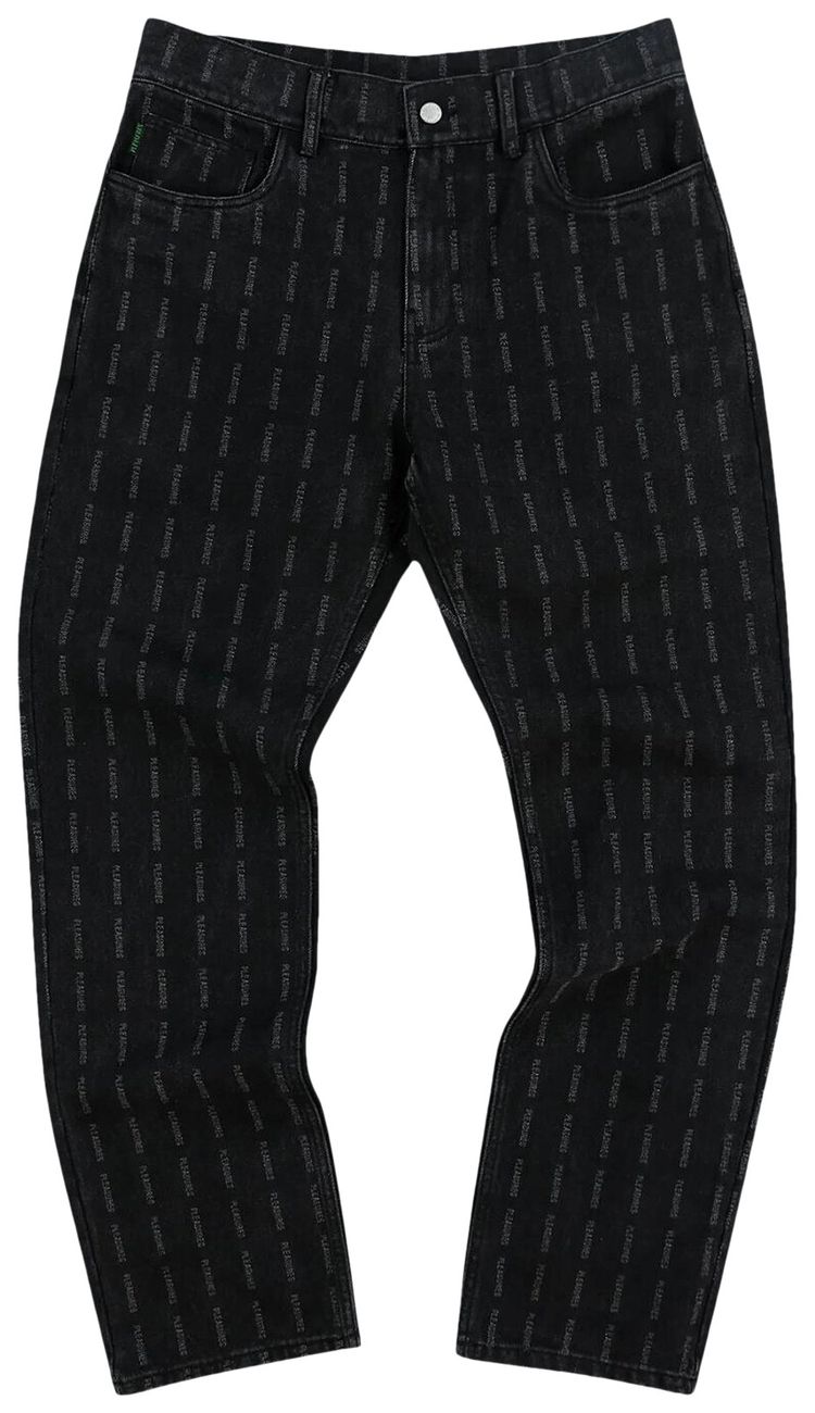 Pleasures Impact Striped Denim Black
