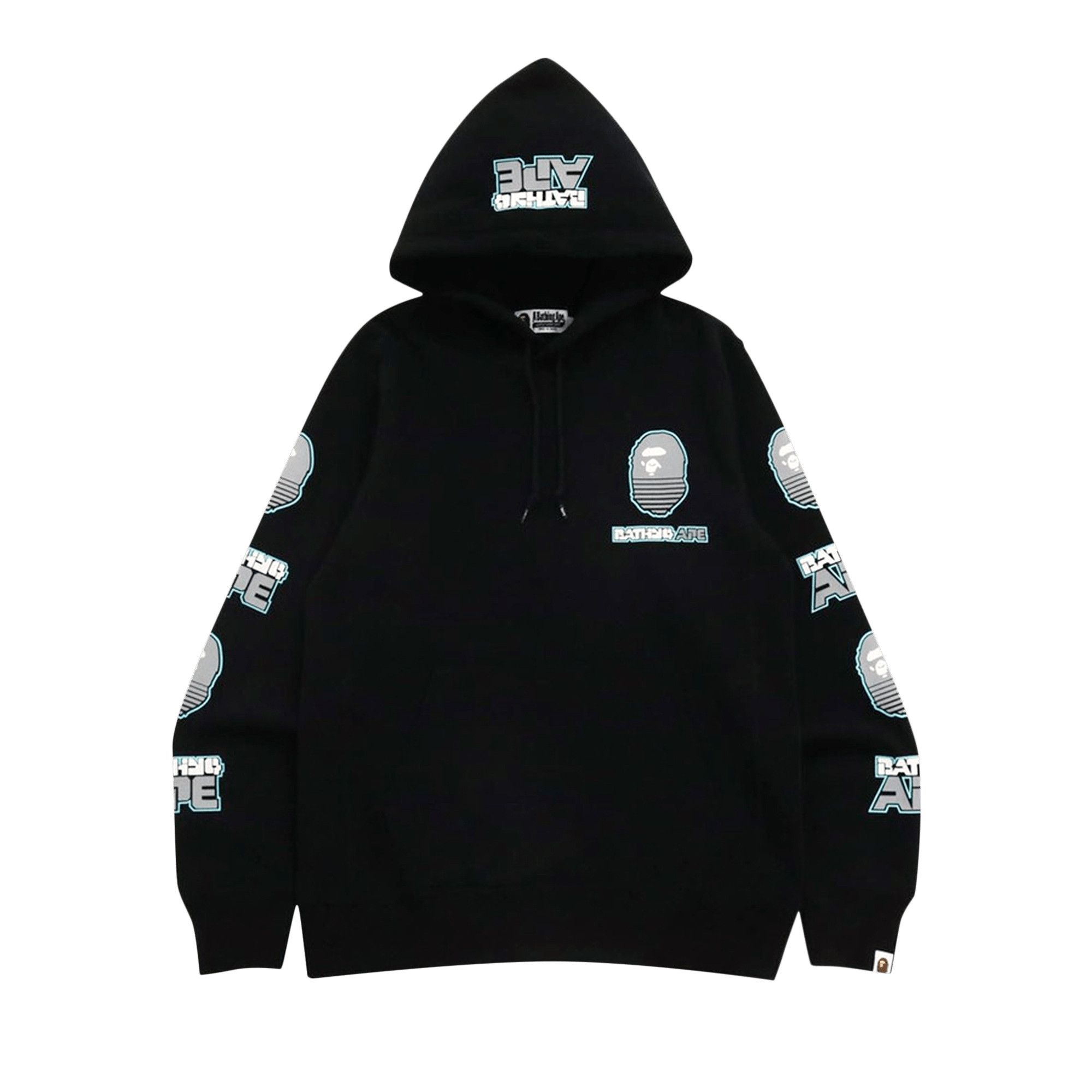 A bathing ape black hoodie on sale