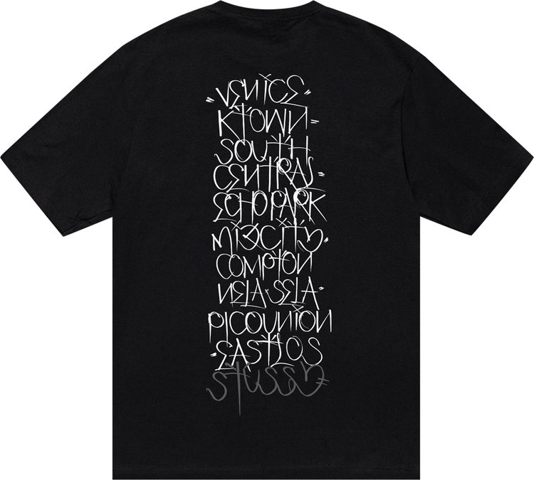 Stussy x Born X Raised Handstyles Tee Black