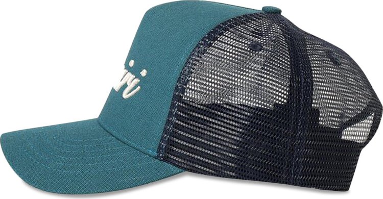 Amiri Script Trucker Hat Teal