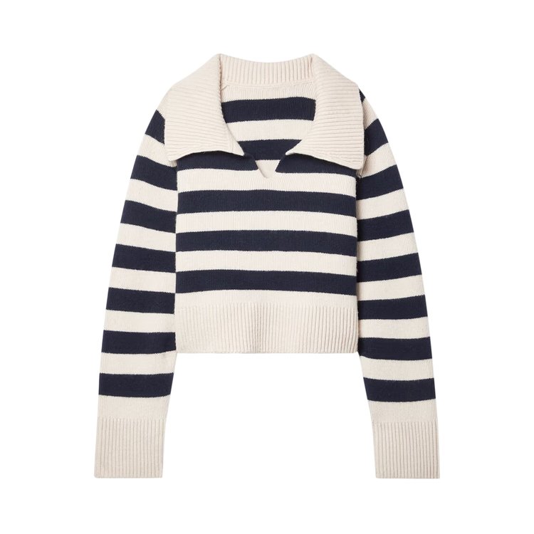 Khaite Franklin Sweater 'Magnolia/Navy Stripe'