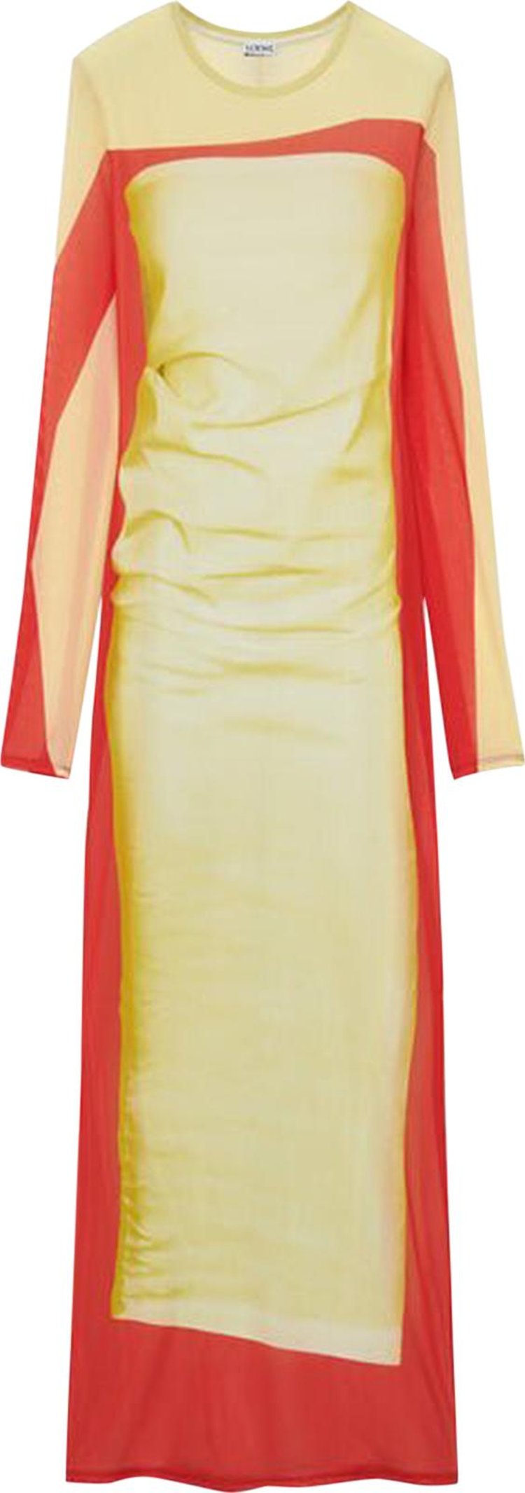 Loewe Tube Dress 'Yellow/Red'