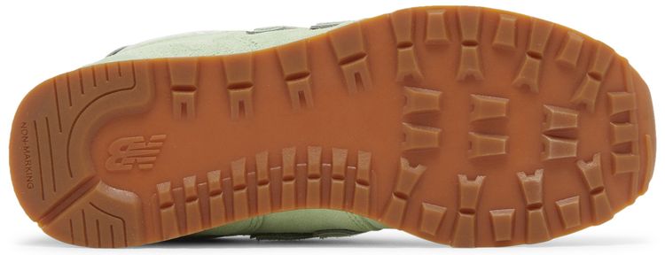 New Balance 574 Big Kid Floral Avocado Gum