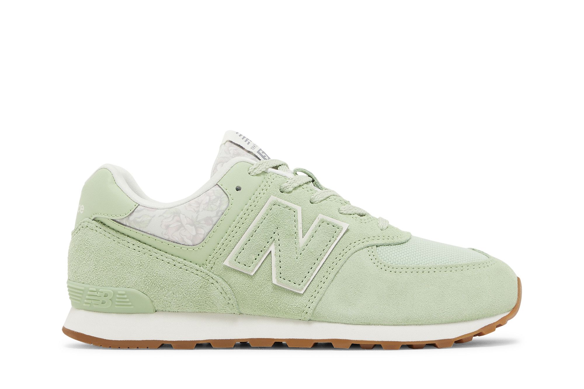 Buy New Balance 574 Big Kid 'Floral - Avocado Gum' - GC574WK1 | GOAT