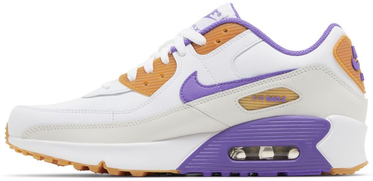Nike Air Max 90 Leather GS White Action Grape