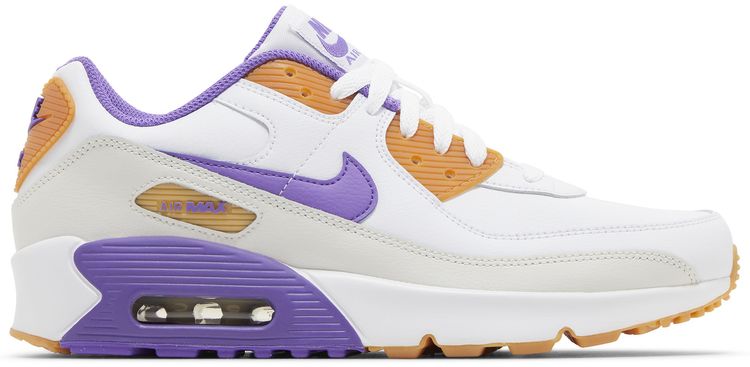 Nike Air Max 90 Leather GS White Action Grape
