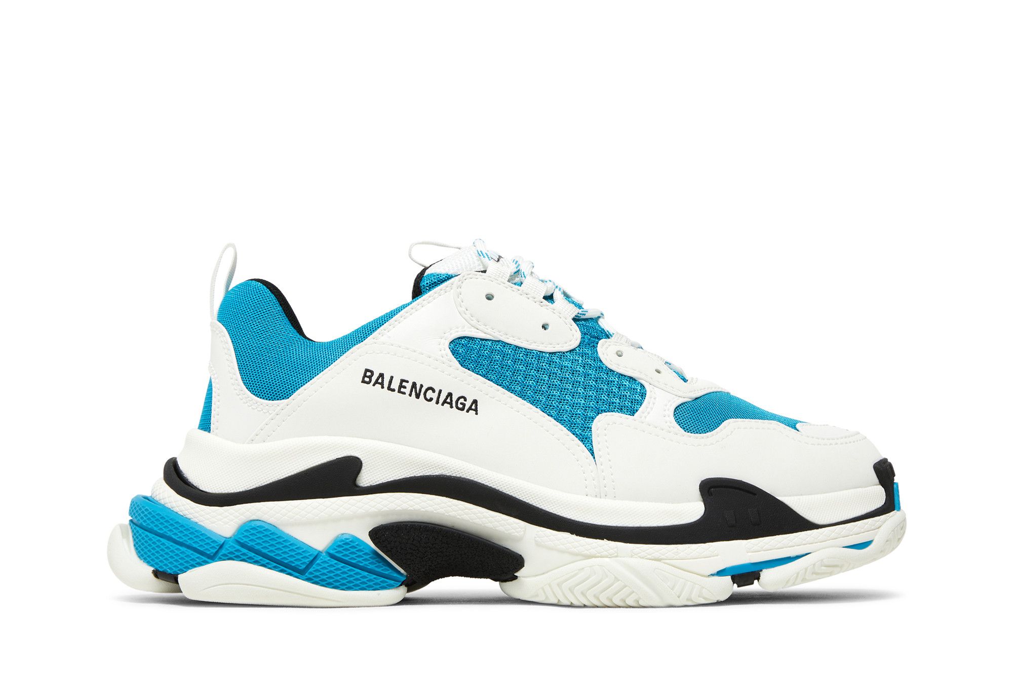 Buy Balenciaga Triple S Sneaker White Carib Blue 536737 W2FW5 9941 GOAT