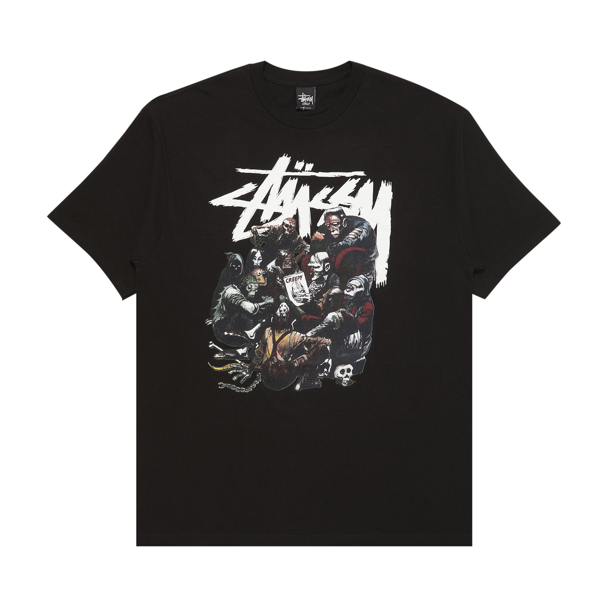 Buy Stussy Creepy Group Tee 'Black' - 3902217 BLAC | GOAT NL