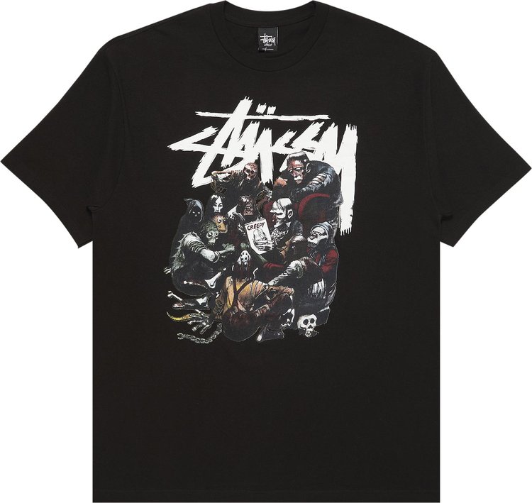 Stussy Creepy Group Tee Black